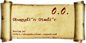 Obagyán Otmár névjegykártya